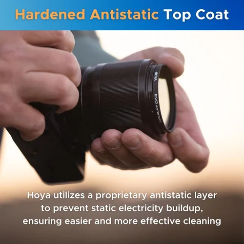 Miniatura 4 de Hoya EVO - Protector antiestático de lente de 1.81 pulgadas (1.811 in), vidrio óptico de alta calidad con filtro de lente SMC de 16 capas para una