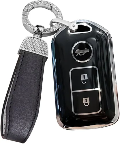 Miniatura 10 de ontto Funda para llavero de 3 botones para Toyota Camry Corolla Vios Reiz Highlander Crown Prado Yaris Remote Protección para llave de coche