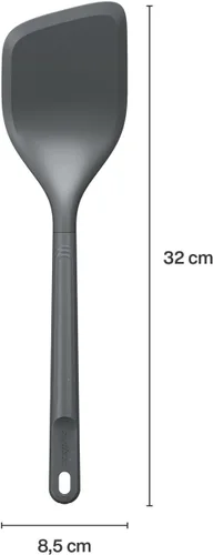 Miniatura 2 de Zyliss E980233 - Volteador de cocina en ángulo, paja de trigo sostenible/nailon, espátula para cocinar, antiadherente, cabezal resistente al calor