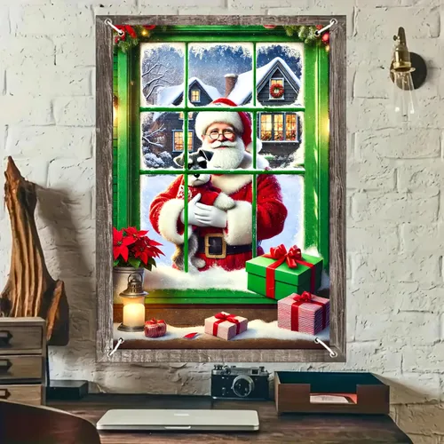 Miniatura 9 de BlissYard Cubierta de ventana de Navidad de 31 x 47 pulgadas, póster de muñeco de nieve para decoración de ventana de vacaciones de invierno
