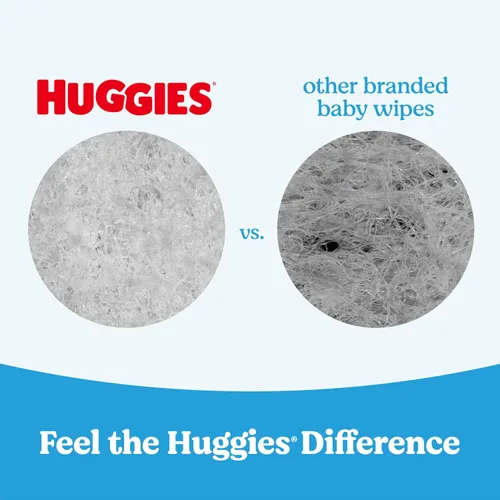 Miniatura 5 de Toallitas refrescantes para bebés Natural Care de Huggies. Toallitas para pañales, hipoalergénicas, perfumadas, 6 paquetes con tapa en la parte