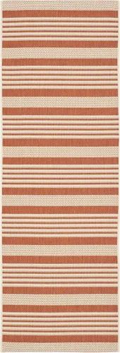Miniatura 38 de SAFAVIEH Courtyard Collection - Alfombra decorativa, 2.3 x 5 pies, beige y verde oscuro, para interior/exterior, resistente a la intemperie