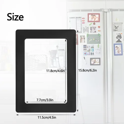 Miniatura 3 de Marco de Fotos FYY 3.5x5, Juego de 5 Marcos Magnéticos para Refrigerador, Marcos Magnéticos Adecuados para Nevera, Lavavajillas, Casillero
