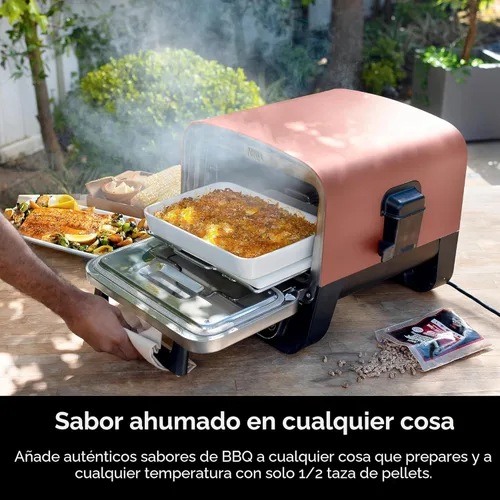 Miniatura 6 de Horno de pizza de leña al aire libre Ninja, asador eléctrico portátil 8 en 1, calienta hasta 700°F, 5 configuraciones de pizza artesanal, caja