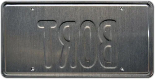 Miniatura 2 de Celebrity Machines Los Simpsons BORT Placa de matrícula personalizada, aluminio estampado, etiqueta decorativa de metal, resistente a