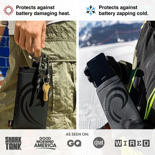 Miniatura 2 de PHOOZY Funda térmica para teléfono Apollo II - Bolsa aislada para clima frío Extiende la vida de la batería 4 veces Accesorios para esquí