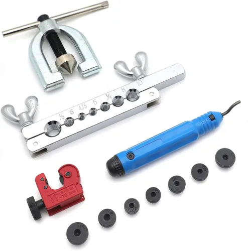 Miniatura 6 de SMT - Kit de herramientas automotrices de 7 troqueles de doble abocardado, tubo de doble llamarada, línea de freno de cobre y kit de herramientas