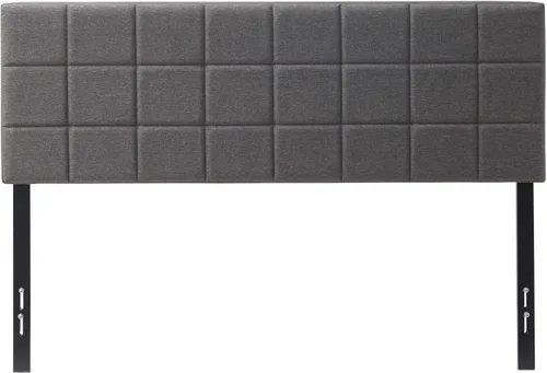 Miniatura 11 de Hearth & Harbor Cabecera de cama, cabecera cuadrada de lino capitoné tamaño Queen, tapizada, para montar en la pared, altura ajustable de 34 a 42