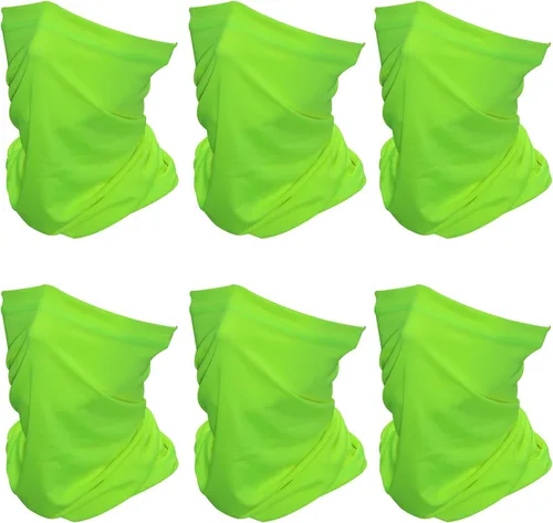 Miniatura 10 de SHEVERCH Paquete de 6 polainas para el cuello, máscara facial, protección solar, máscara facial refrescante, resistente al viento, a prueba