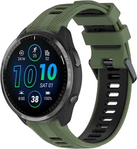 Miniatura 6 de Correa de repuesto compatible con Garmin Forerunner 965/955/945/935, Garmin Fenix 5/Fenix 6 GPS Smart Watch, correa de reloj de silicona ajustable 6
