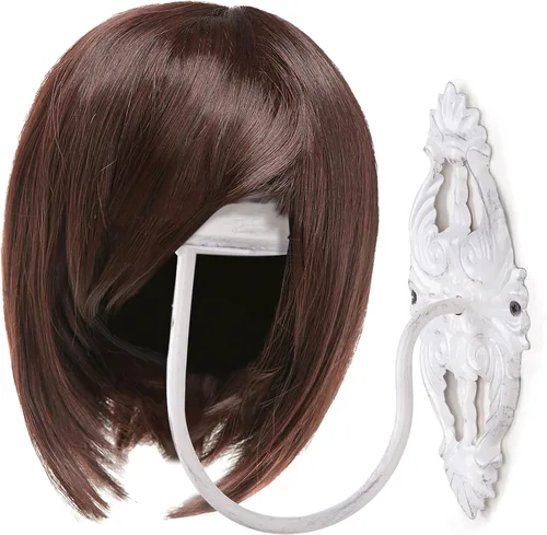 Miniatura 4 de MyGift Soporte de pared para sombrero, 2 unidades, soporte para sombreros, perchero para sombrero de vaquero para pared, gorra de béisbol, peluca