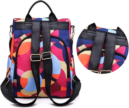 Miniatura 3 de Mochila impermeable antirrobo para mujer, de día, ligera, para la escuela