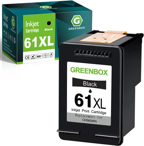 GREENBOX Cartucho de tinta remanufacturado de repuesto para 61XL 61 XL para Envy 4500 5530 5534 5535 Deskjet 1000 1010 1510 1512 2540 3050 3510