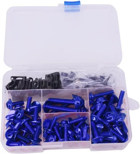Miniatura 7 de AnXin Kit de pernos de carenado para motocicleta 116 piezas de sujetadores y tornillos CNC universal para GSXR 600 750 1000 YZF R6 R3 R1 ZX6R ZX10R