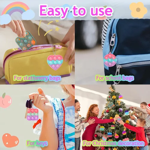 Miniatura 4 de 57 piezas de juguetes antiestrés para fiestas infantiles, paquetes de recuerdos de fiesta para niños y adultos, pequeños premios de aula, caja