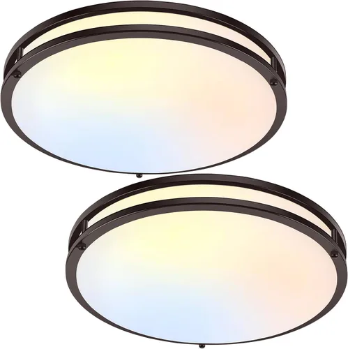 Miniatura 23 de Lámpara de techo LED de montaje empotrado de 36 W, lámpara de techo LED de 13 pulgadas 3600 LM, lámpara de techo moderna 2700 K/3000 K/4000 K/5000