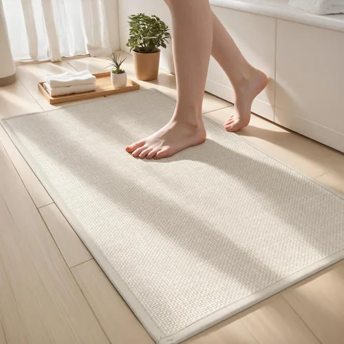 Miniatura 29 de Alfombra de Baño Fina Antideslizante con Respaldo de Goma de Secado Rápido Súper Absorbente Alfombras de Baño que Caben Debajo de la Puerta