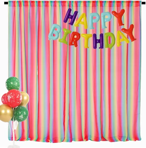 Miniatura 21 de DUOBAO Cortina de gasa rosa, 2 paneles de 29 x 96 pulgadas, cortinas de telón de fondo de boda, cortinas de playa transparentes para sala de estar