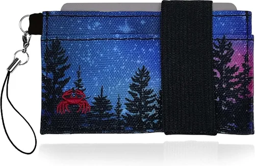 Miniatura 14 de Cartera minimalista fina – Serie Adventure – Lleva tarjetas, efectivo, teléfono, llaves – Se sostiene de forma segura para un fácil acceso – Cartera