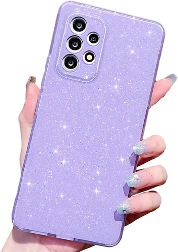 Miniatura 33 de MINSCOSE Funda compatible con Samsung Galaxy A14 5G, bonita funda delgada con purpurina fina, a prueba de golpes, de TPU para mujeres y niñas