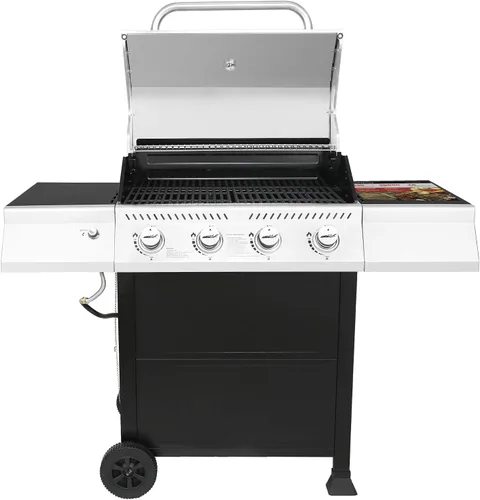Miniatura 2 de Royal Gourmet GA4400T Parrilla de acero inoxidable de 4 quemadores, gasolina de propano líquido, 40,000 BTU, estilo de carrito, perfecto para un