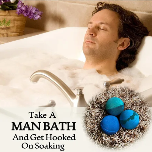 Miniatura 3 de Set de regalo de bombas de baño para hombres. 24 bombas de baño terapéuticas de karité para hombres. Grandes pulverizadores de spa con aceites
