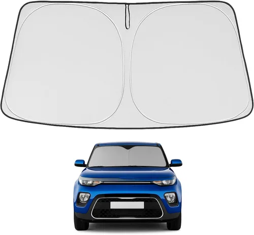 Miniatura 210 de Proadsy Parasol para parabrisas actualizado 2025, ajuste personalizado Dodge RAM 1500 2Dr 2019-2024 2025, 4 capas, plegable, protector de parasol