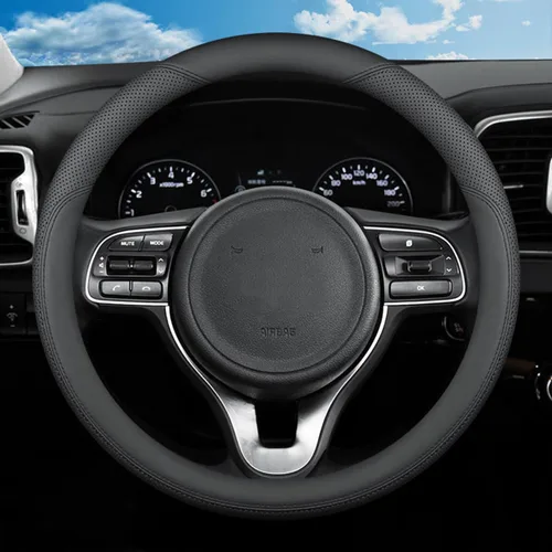 Funda de volante para Kia K5 Telluride Forte Soul Optima Sorento Sportage Stinger NIRO Rio Cadenza K900 Carnival Mojave Sedona GT EX Line LX SX LXS