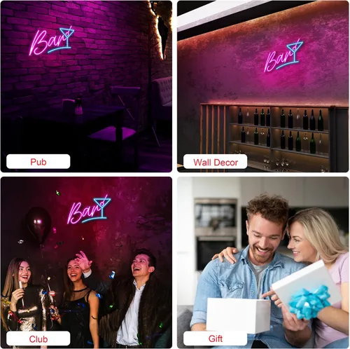 Miniatura 7 de Kavaas Letrero de Neón para Bar Casero, Letrero LED de Bar para Man Cave Pub Cócteles Fiesta - Los Mejores Regalos para Esposo, Padre, Cumpleaños