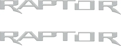Miniatura 25 de Insertos de emblema para capó - Compatible con Ford F-150/Bronco Raptor 2021-2026 * Color OE: plata icónica