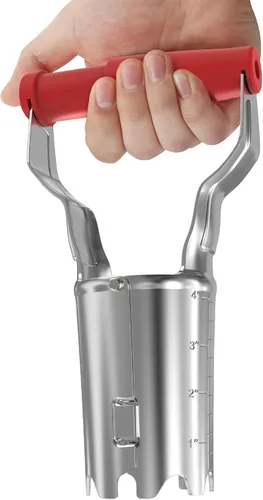 Miniatura 8 de FLORA GUARD Plantador de Bulbos con Marcadores de Profundidad - Transplantador de Semillas con Liberación Automática de Suelo para Plantar/Cavar