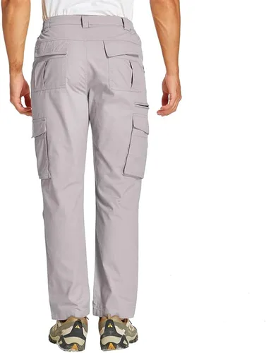 Miniatura 4 de Pantalones cargo clásicos de algodón casual para hombre con 7 bolsillos