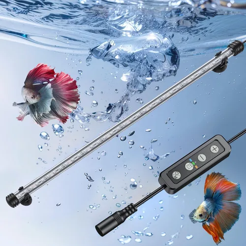 Miniatura 11 de Pawfly Luz LED para Acuario de 1.8 W, Luz Submersible de 7.5 Pulgadas Bajo el Agua para Tanque de Peces con Temporizador de Encendido/Apagado