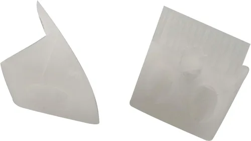 Miniatura 2 de 30pcs Muebles de Plástico Esquina Brace 0.591x0.512 in Muebles Pecho Cajón Inferior Esquina Soporte con Acero Inoxidable 304 Tornillo Autoperforante