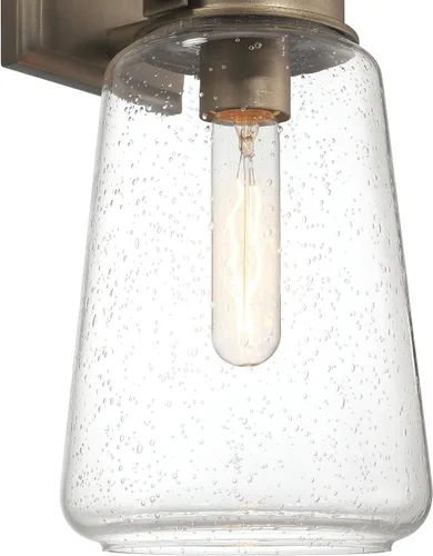 Miniatura 3 de Gage - Lámpara industrial de vidrio y metal para exteriores, color oro toscano