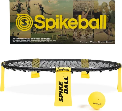 Spikeball El kit original de 1 pelota - Juego de juegos al aire libre, patio y camping - Incluye pelota, red, bolsa con cordón y libro de reglas