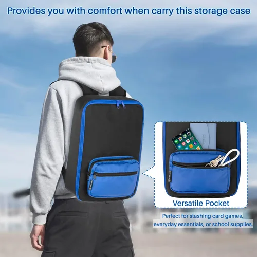 Miniatura 4 de Organizador de mochila de almacenamiento para automóvil con ranuras elásticas - Funda de transporte portátil para autos a escala 1:64, bolsa de Negro