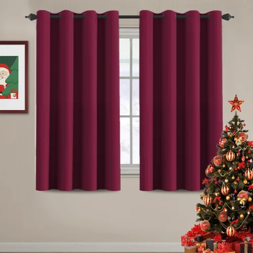 Miniatura 100 de H.VERSAILTEX - Cortinas blackout con aislamiento térmico y ojales en la parte superior, para patios, puertas correderas y división de habitaciones