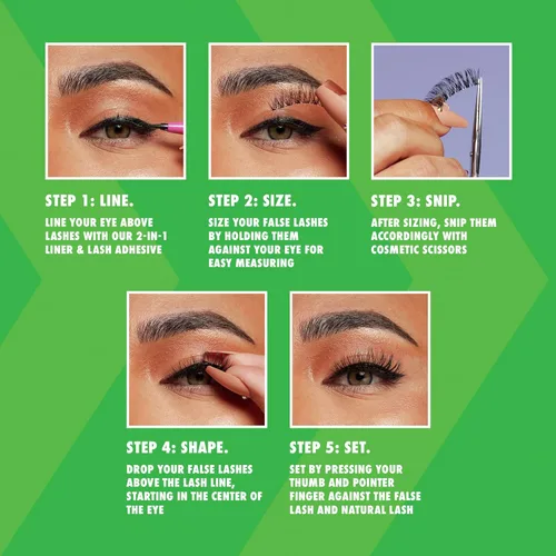 Miniatura 5 de NYX PROFESSIONAL MAKEUP Jumbo Lash! Delineador de ojos y adhesivo para pestañas 2 en 1, color negro Negro más malo