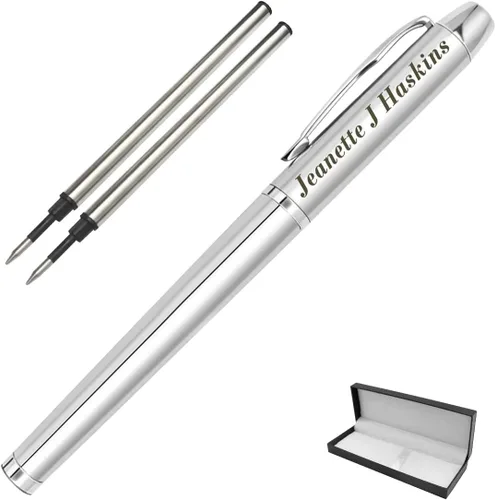 Miniatura 9 de Bolígrafos personalizados, bolígrafo y estuche grabados personalizados, regalos personalizados para padre, jefe, oficina, cumpleaños y graduación