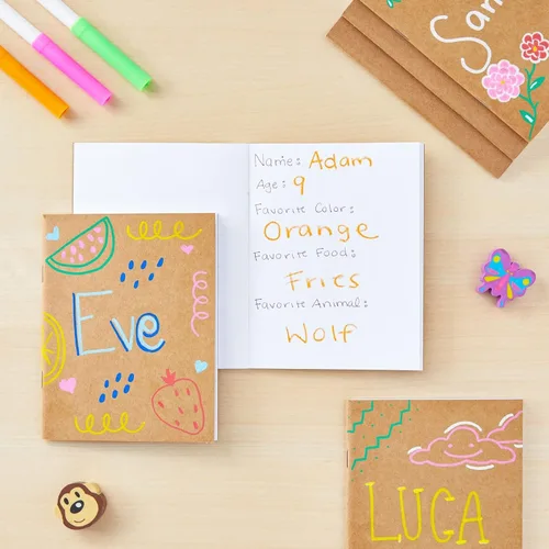 Miniatura 2 de Paper Junkie Cuadernos a Granel - A6 de 4 x 6 Pulgadas, Kraft, Sin Líneas, Paquete de 24 - Cuaderno de Bocetos en Blanco y Mini Blocs de Bocetos