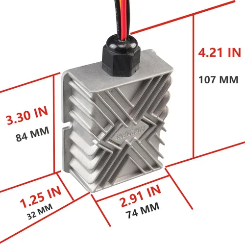 Miniatura 2 de Transformador de módulo impermeable de 12V a 24V DC Step Up Converter Boost (5A 120W)