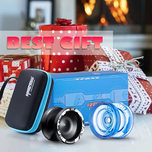 Miniatura 6 de MAGICYOYO Yoyos responsivos para niños principiantes, paquete de 2 Pro Yoyo, truco de doble función, Yoyo V3 + Yoyo K2 de cristal con 12 cuerdas