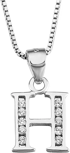 Miniatura 33 de Dijes personalizados para collar colgante con las 26 letras del alfabeto, circonita cúbica, plata esterlina S925.