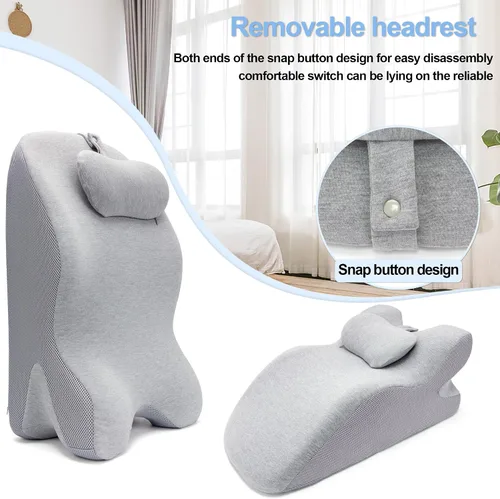 Miniatura 5 de Generic Almohada Cuña Triangular Ergonómica de Espuma Viscoelástica para Adultos para Cabecero de Cama para Sentarse, Alivio del Dolor de Espalda