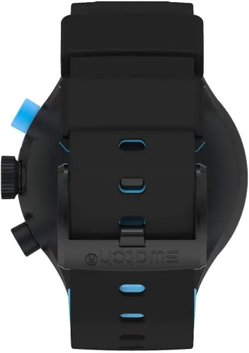 Miniatura 5 de Swatch Correa de silicona de cuarzo negro reloj casual 20 Modelo SB02B401 Negro