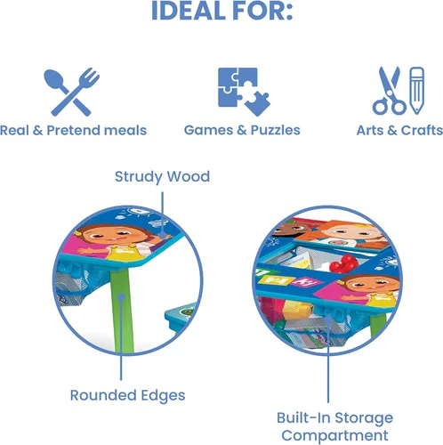 Miniatura 4 de Delta Children - Juego de mesa y silla para niños con almacenamiento (incluye 2 sillas) - Certificado Greenguard Gold - Ideal para manualidades