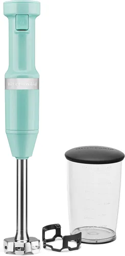 Miniatura 2 de KitchenAid - Batidora de mano con cable y velocidad variable KHBV53, Azul Hielo