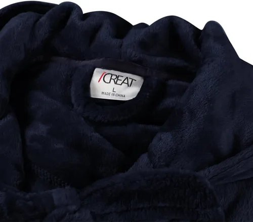 Miniatura 5 de Bata de baño larga con capucha para mujer, de felpa, longitud completa, ropa para dormir de invierno