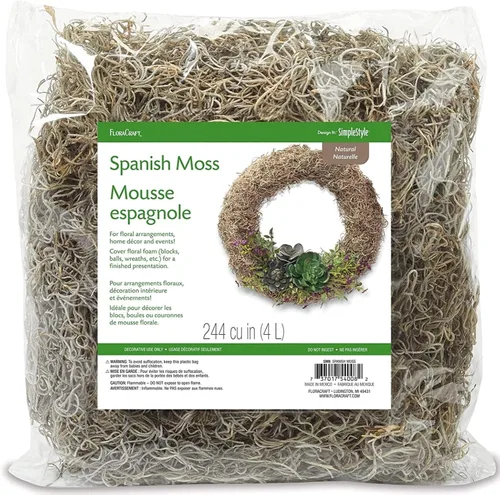 Miniatura 5 de FloraCraft Musgo español., Marrón, 2 onza